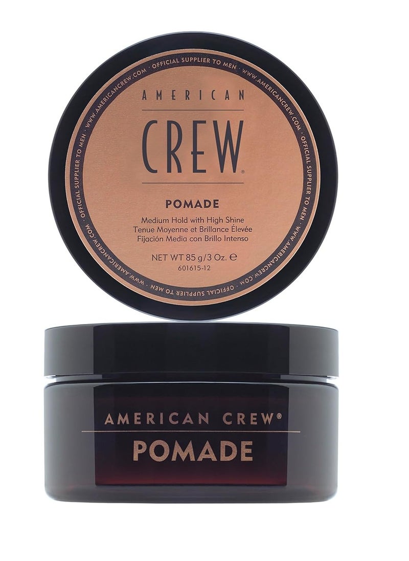 American Crew Men's Hair Pomade (OLD VERSION), Medium Hold with High Shine, 3 Oz (Pack of 1)