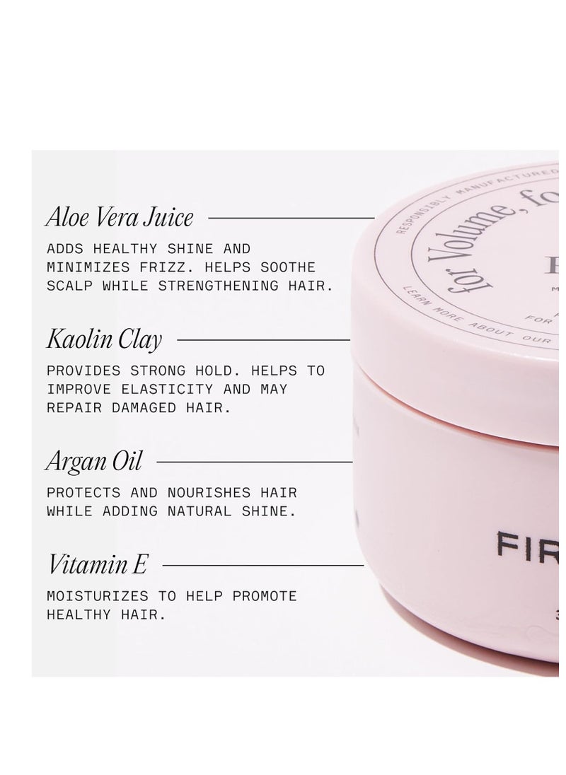 Firsthand Supply Clay Pomade - Clean & Non-toxic Hair Care Ingredients - Long Lasting & Easy to Restyle - 3oz (88ml)
