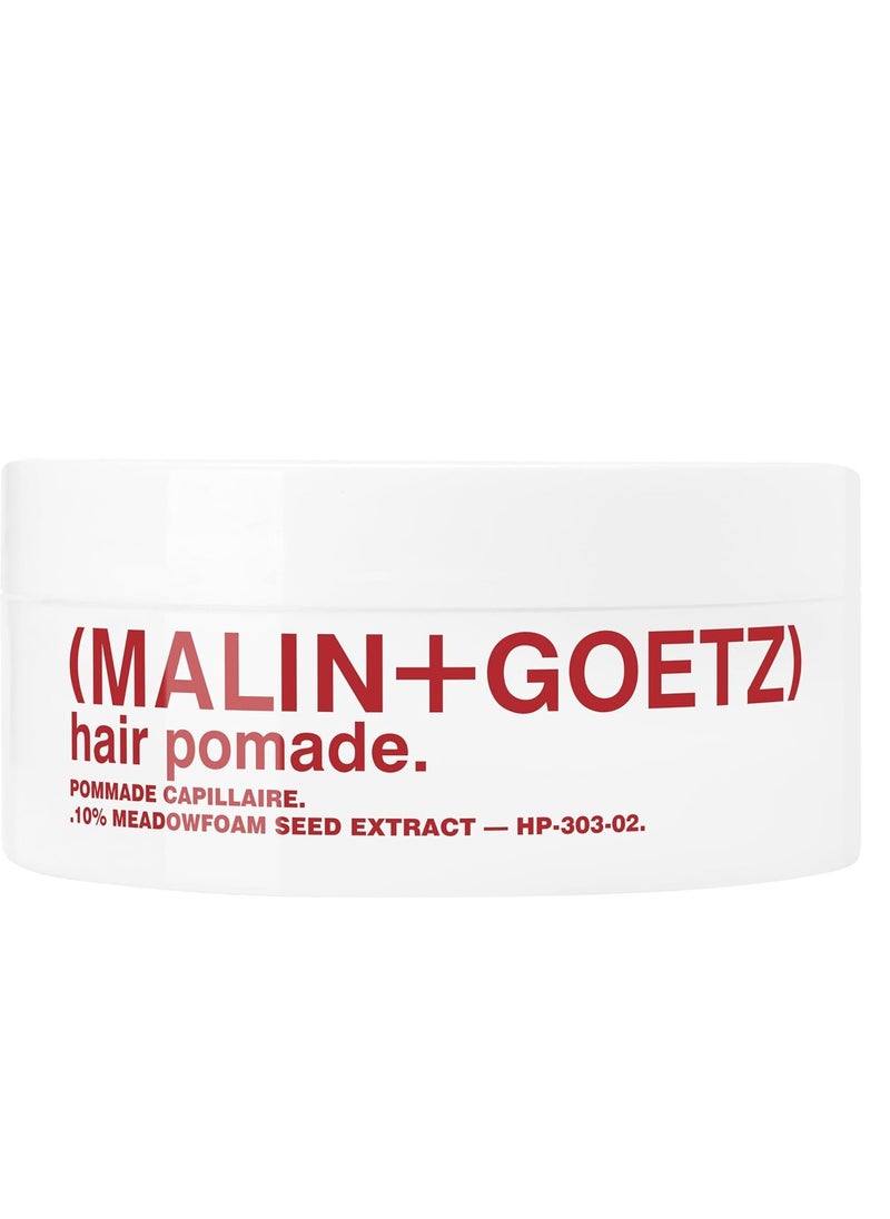Malin + Goetz Hair Pomade, 2 oz. — Men & Women Hair Styling Product for All Hair Types or Textures, Lightweight All Day Hold, Natural Fragrance & Color, Cruelty-Free & Vegan. 2 fl oz