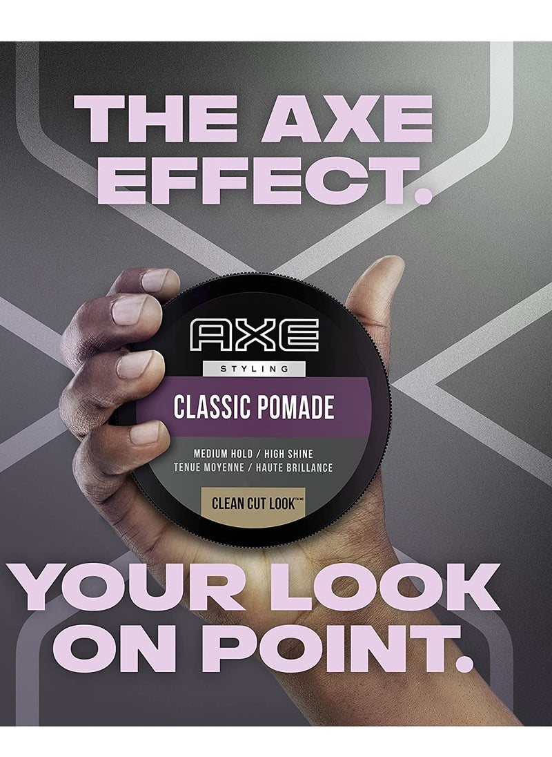 AXE Signature Clean Cut Look Classic Pomade, 2.64 Oz (Pack of 2)