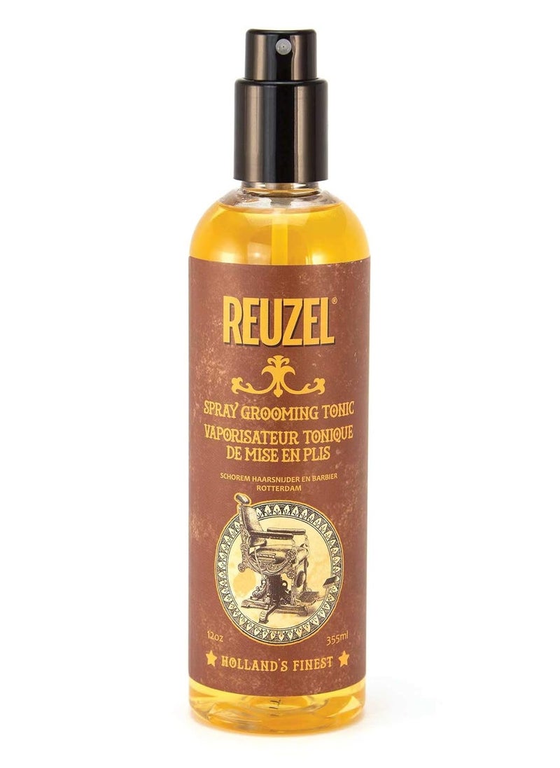Reuzel Hairspray Grooming Tonic - Subtle Apple, Peppermint Fragrance - Perfect For Blow Drying - Ideal For Volume, Lift And Texture - Low Shine - Protects Hair From All Thermal Styling