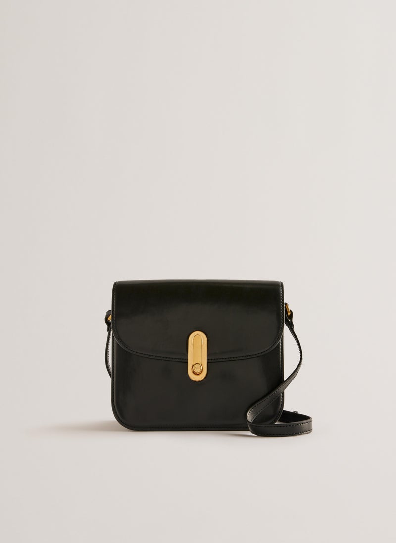 Kkayli Polished Leather Satchel