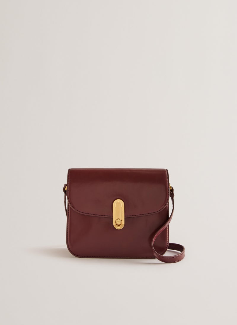 Kkayli Polished Leather Satchel