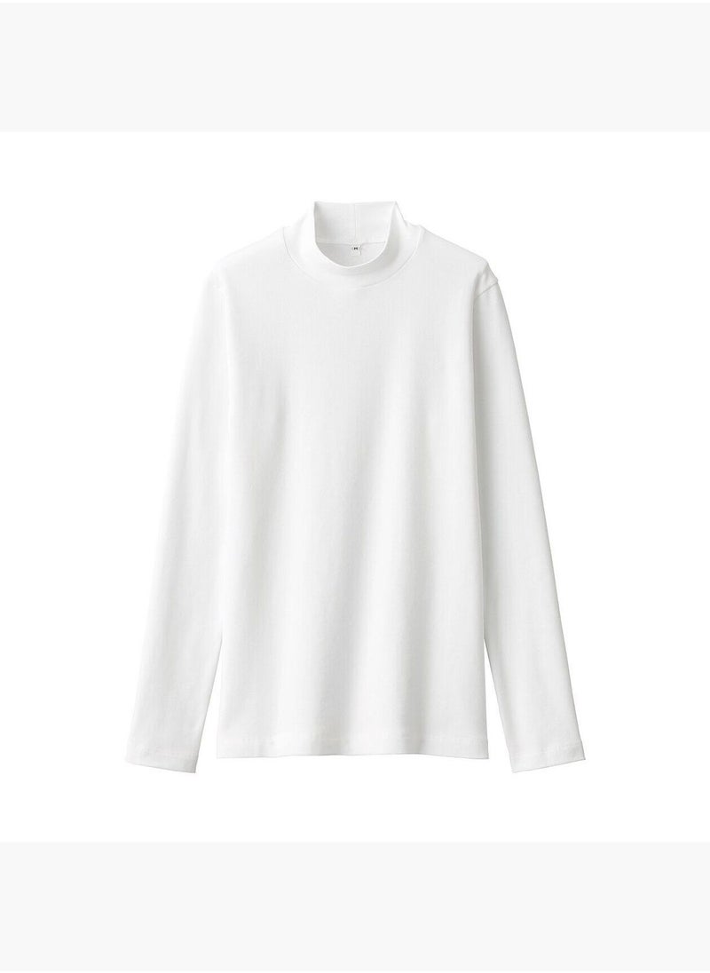 Brushed Ribbed High Neck Long Sleeve T-Shirt