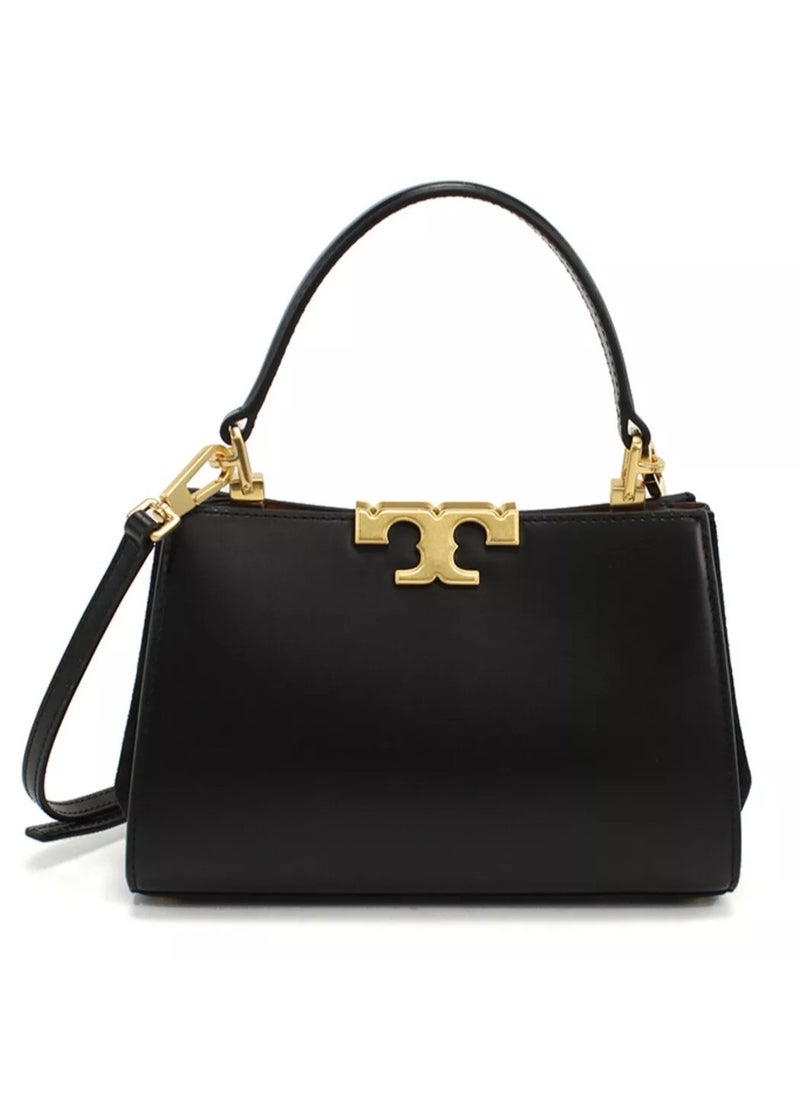 Tory Burch Eleanor Leather Suede Trimmed Shoulder Crossbody Tote Bag