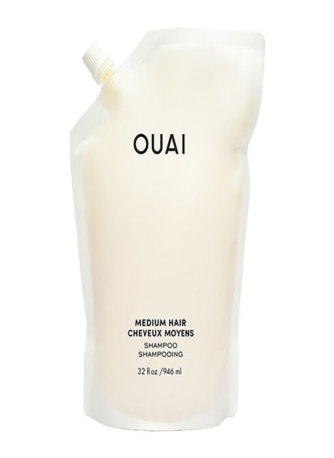 OUAI Medium Hair Shampoo 946ml - Hydrating & Nourishing Cleanser for Soft, Smooth Hair