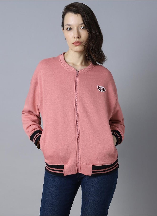 Women Pink Sweatshirt