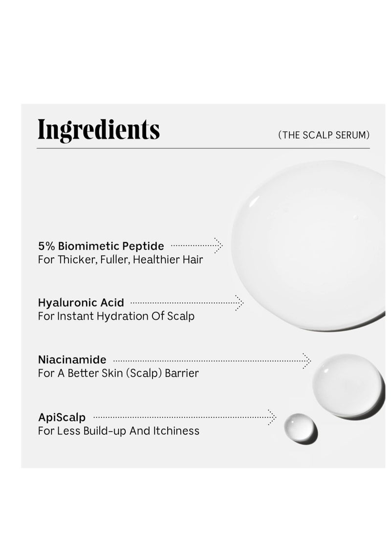 Nécessaire The Scalp Serum. 5% Capixyl™ + 1% Hyaluronic Acid For Fuller, Thicker, Healthier Hair. Fragrance-Free. Approved by the National Eczema Association. 2 fl oz