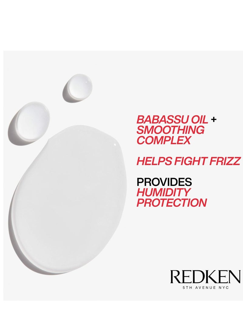 Redken Frizz Dismiss Instant Deflate Oil-In-Serum | Frizz Control Instantly Smooths | Anti Frizz for Shine | With Babassu Oil | Sulfate Free