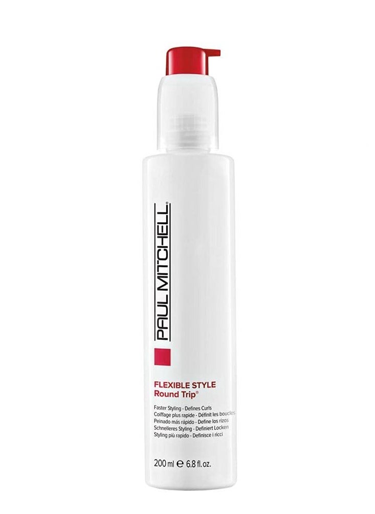 Paul Mitchell Round Trip Curl Defining Serum, Reduces Drying Time For Faster Styling, For Wavy + Curly Hair, 6.8 oz.