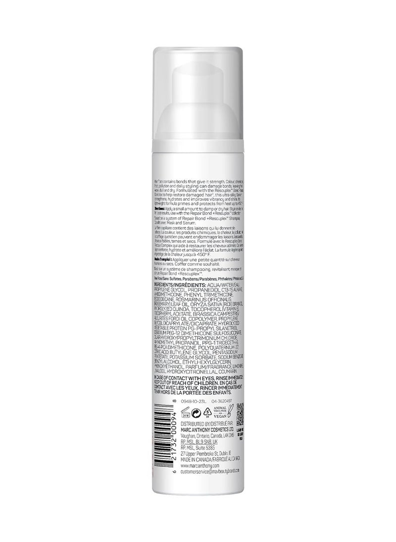 Marc Anthony Hair Serum for Frizzy & Damaged Hair, Repair Bond + Rescuplex Strength & Protect Serum - 3.2 fl oz