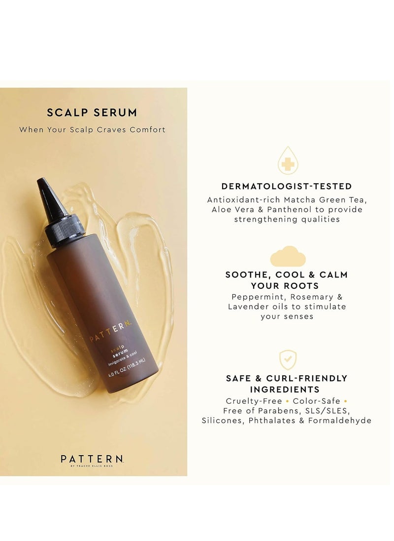 PATTERN Beauty by Tracee Ellis Ross Scalp Serum with Rosemary and Peppermint Oil to Moisturize Dry, Itchy Scalps, 4 Fl Oz