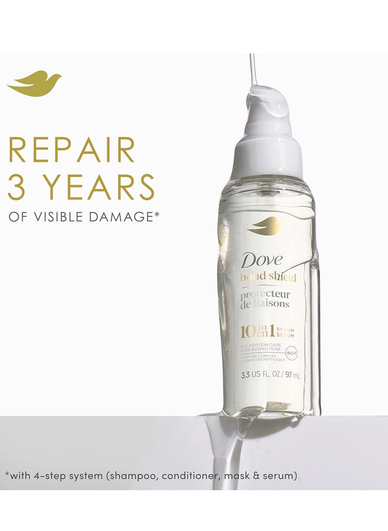 Dove Serum Bond Strength for Chemically Damaged Hair with Bio-Protein Care Technology and Peptide Complex 3.3 Fl Oz