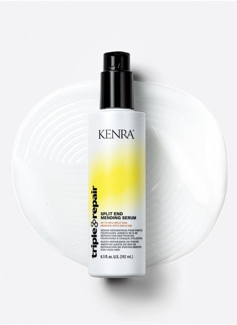 Kenra Triple Repair Split End Mending Serum | Up to 90% Split End Mending with Each Use | Targets & Repairs Weak or Broken Bonds | Split Ends | Damaged Hair | Bond Builder| Sulfate-Free | 6.5 fl. oz.