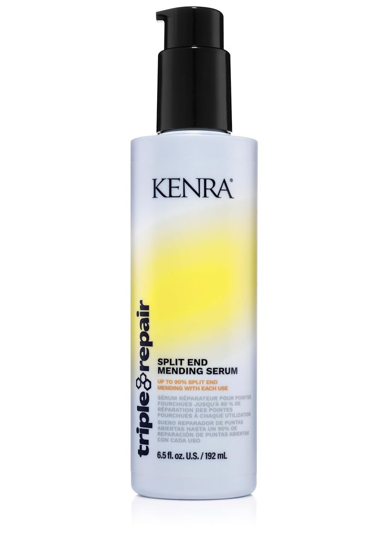 Kenra Triple Repair Split End Mending Serum | Up to 90% Split End Mending with Each Use | Targets & Repairs Weak or Broken Bonds | Split Ends | Damaged Hair | Bond Builder| Sulfate-Free | 6.5 fl. oz.