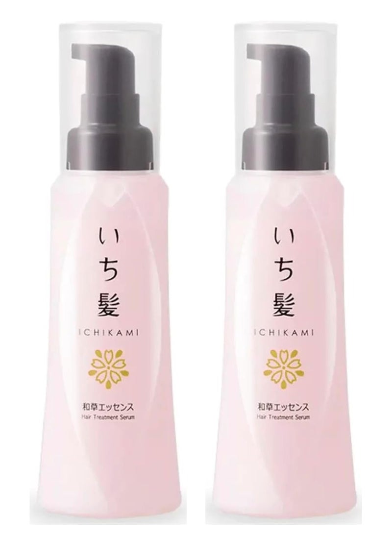 Ichikami Hair Essence 3.38floz(100ml) Set Of 2 Japanese Hair Serum For Damaged Hair