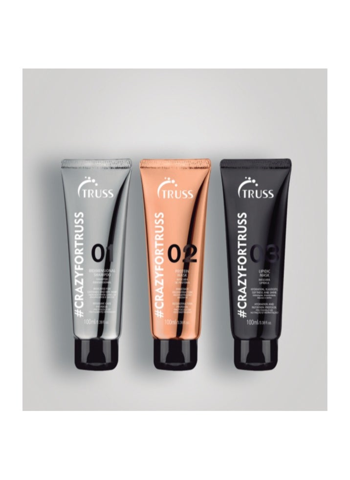 #CrazyForTruss (3 units of 100ml each) and Mini Deluxe Prime 30ml