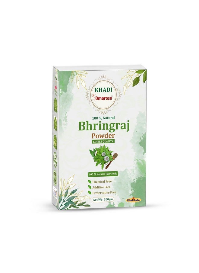 Bhringraj Powder For Nourishment Of Hairs | 200 Grams | Resealable Stand Zipper Pouch | Chemicals Free 100% Natural