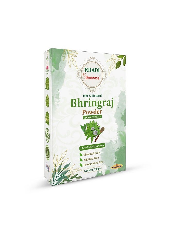 Bhringraj Powder For Nourishment Of Hairs | 200 Grams | Resealable Stand Zipper Pouch | Chemicals Free 100% Natural