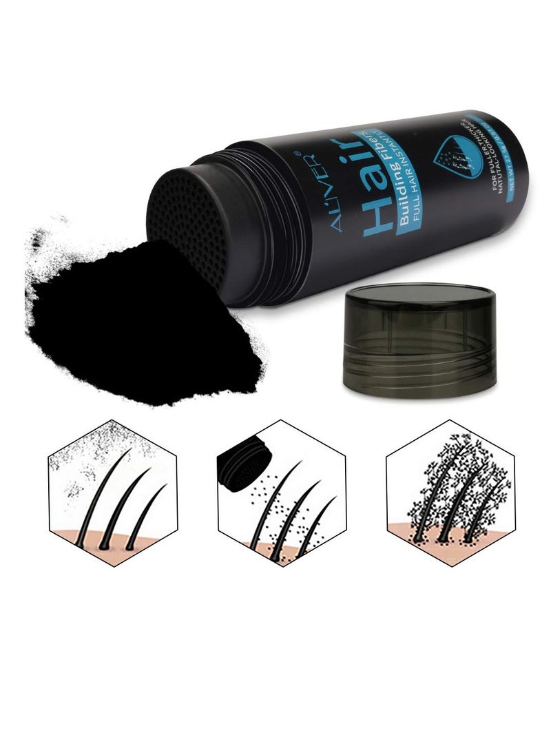 ELAIMEI Hair Fibers for Thinning Hair, Natural Formula Hair Fiber, Hair Building Fibers Refill