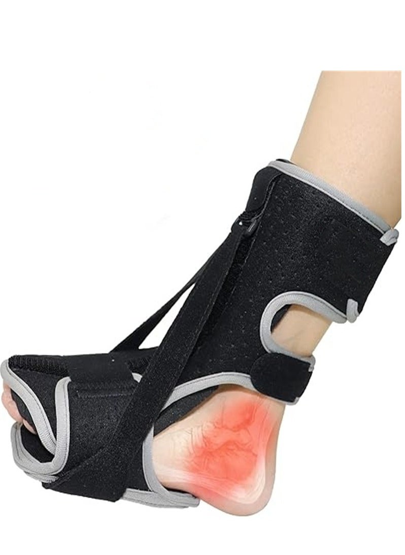 Upgraded Adjustable Plantar Fasciitis Night Splint, Plantar Fasciitis Relief Splint, Back Night Splint, Achilles Tendonitis Heel Pain Relief, Suitable for Women and Men