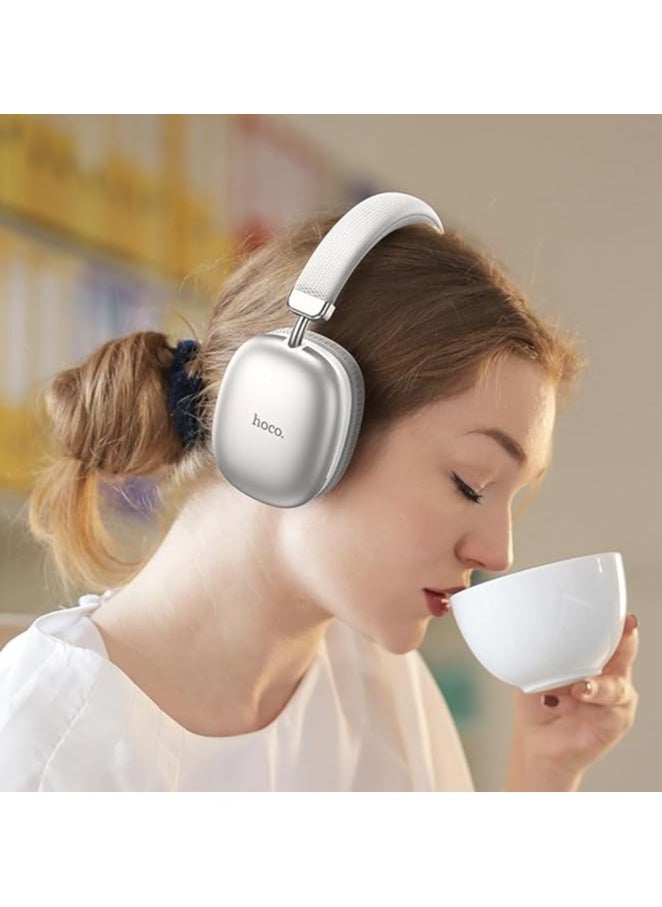 HOCO W35 Air Wireless Bluetooth Headphones Active Noise Cancelling HiFi Stereo Sound Adjustable Wireless(white)