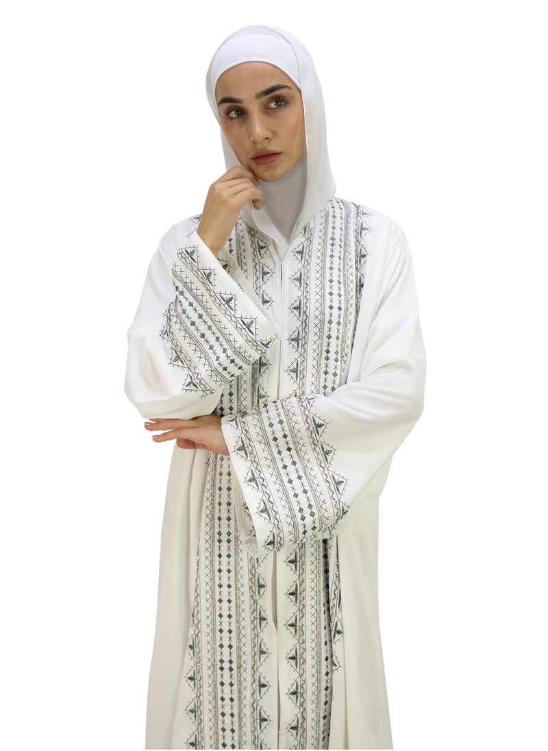 The White Abaya First Time In Corduroy Collection