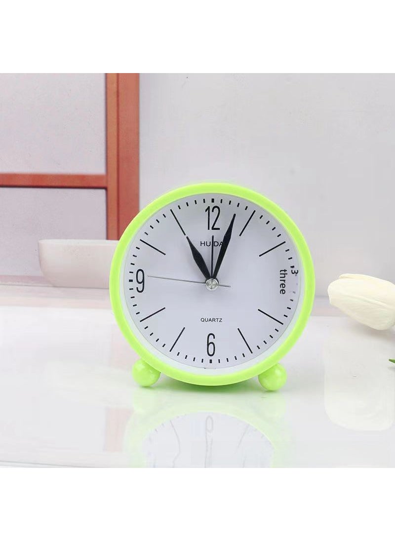 Cute Kids Educational Alarm Clock 7020 green white surface