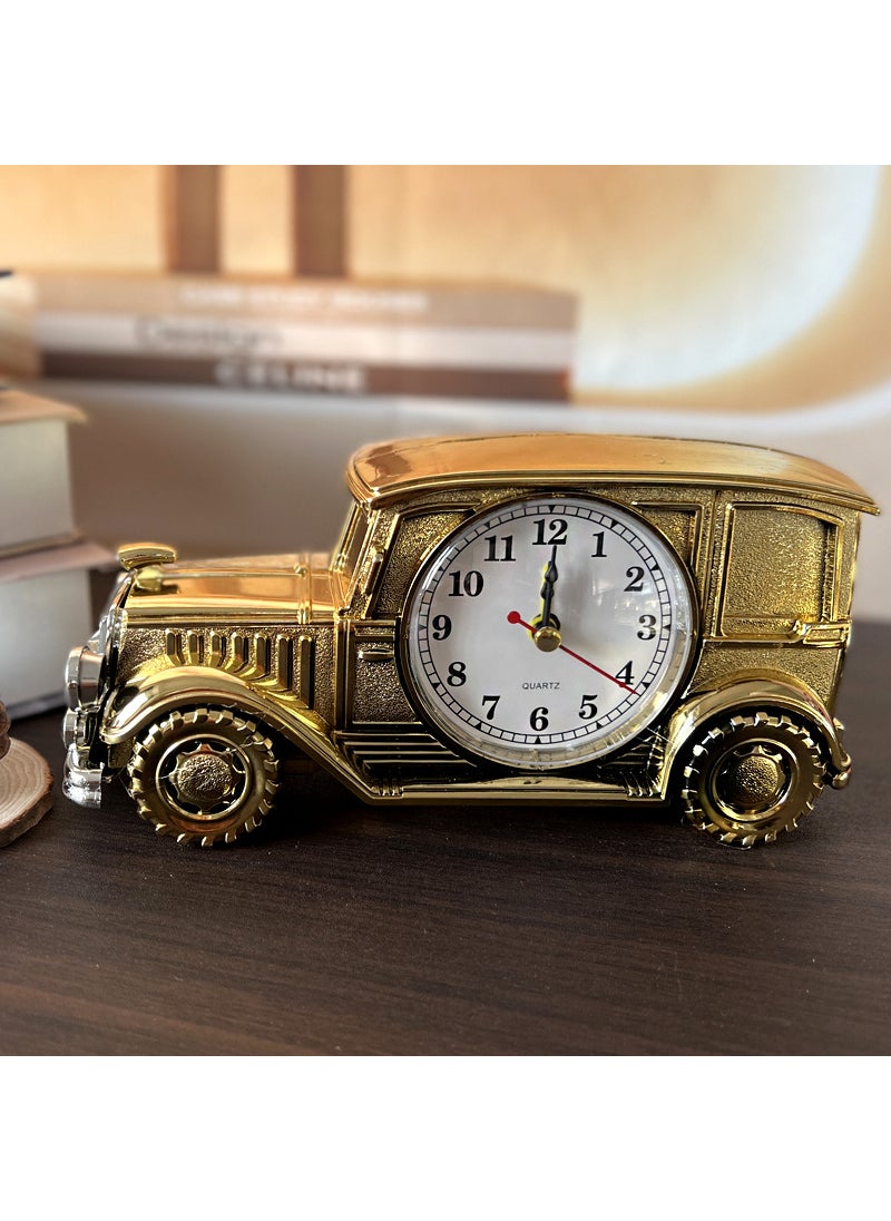 Vintage Car Alarm Clock Series CH555 Retro Nostalgic D style luxury gold monochrome