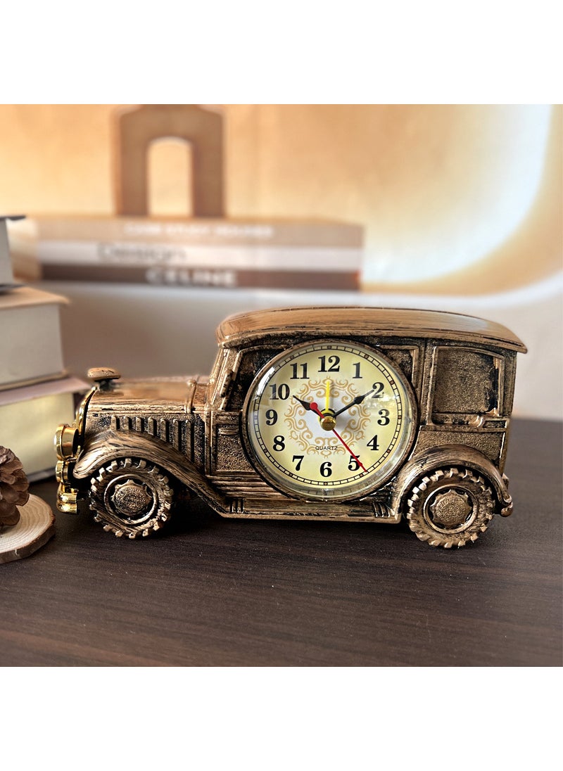 Vintage Car Alarm Clock Series CH555 Retro Nostalgic E style bronze