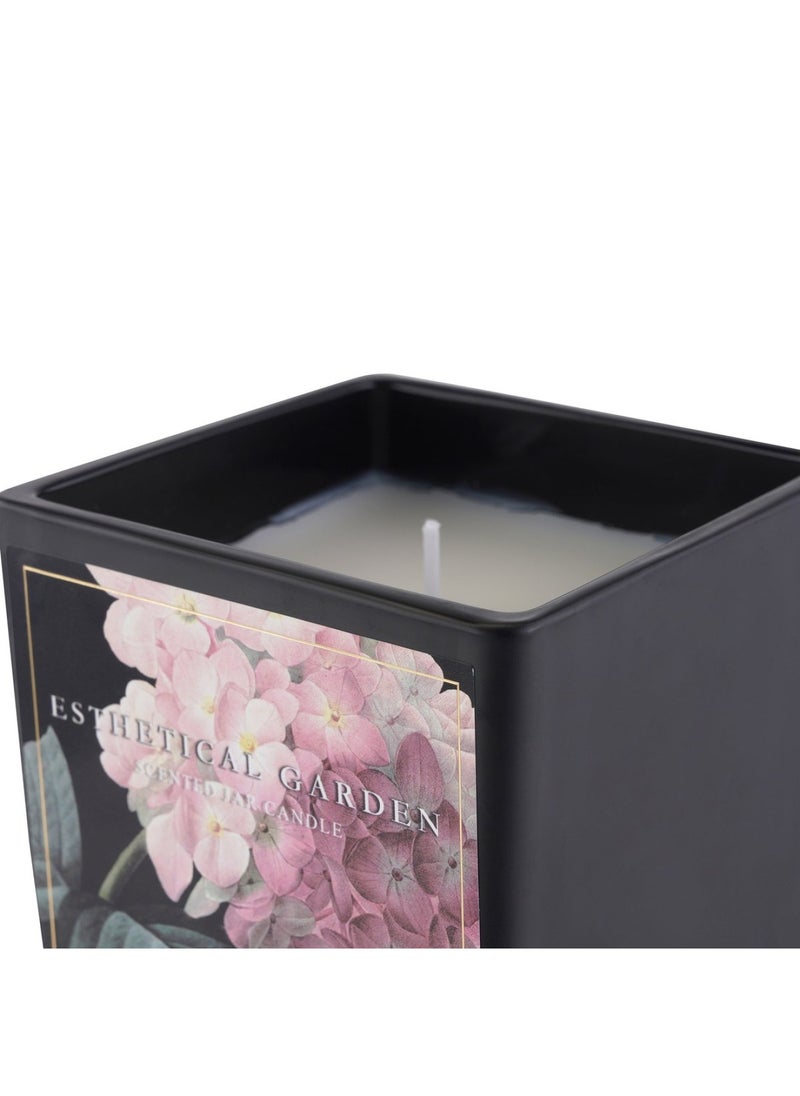 Botany Esthetical Garden Black Scented Jar Candle 220gm- 28 Hrs