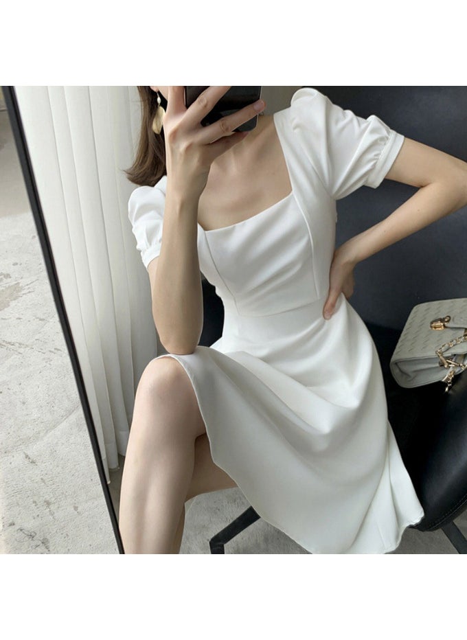 2024 Summer Hepburn Style Tea Dress for Women Black