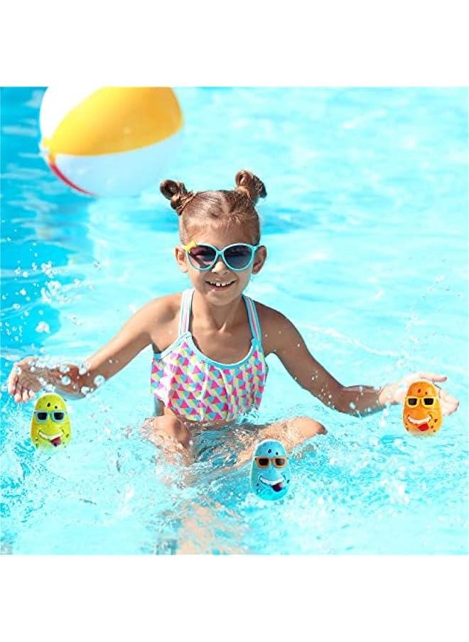 Pool Diving Toys Cute Egg Diving Sticks Swimming Pool Dive Toys for Kids Summer Diving Pool Toys Water Toys for Family Pool Parties/Games Underwater Training Toys