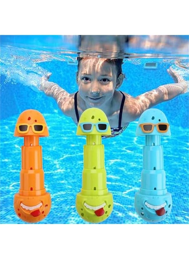 Pool Diving Toys Cute Egg Diving Sticks Swimming Pool Dive Toys for Kids Summer Diving Pool Toys Water Toys for Family Pool Parties/Games Underwater Training Toys