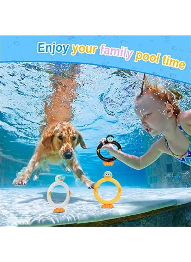 Diving Rings Pool Diving Toys for Kids Ages 4-8 Swimming Pool Toys for Kids Ages 8-12 Summer Outdoor Water Toys for Kids Adults Underwater Pool Dive/Swim Training Toy …