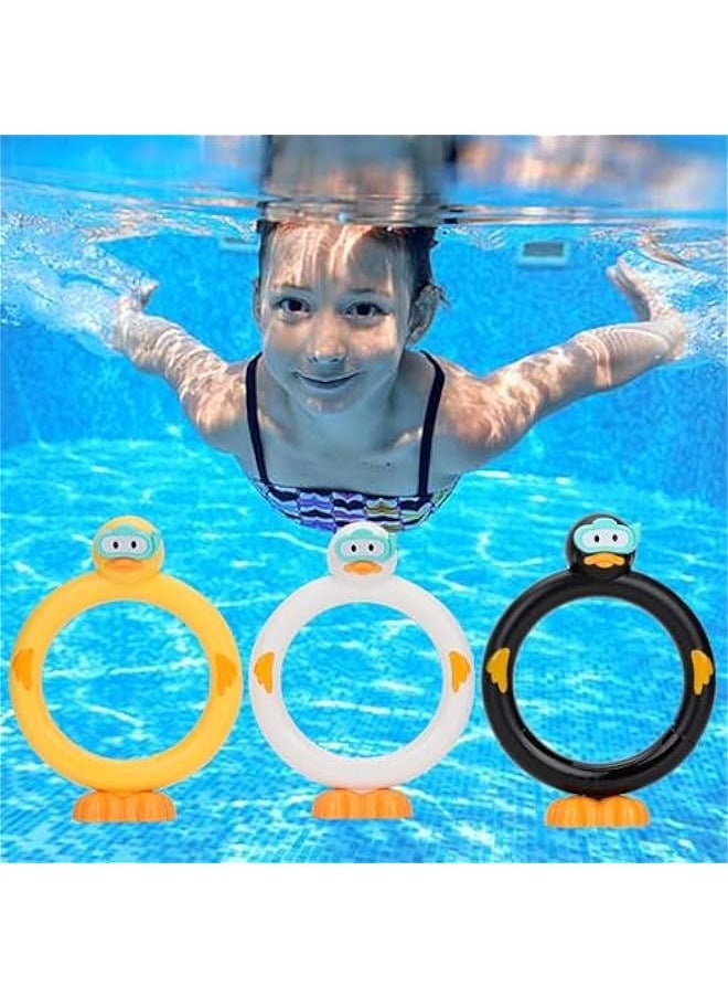 Diving Rings Pool Diving Toys for Kids Ages 4-8 Swimming Pool Toys for Kids Ages 8-12 Summer Outdoor Water Toys for Kids Adults Underwater Pool Dive/Swim Training Toy …