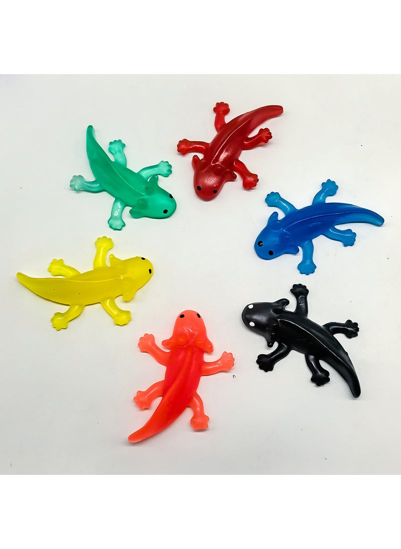 Eco-Friendly TPR Simulated Goldfish Toy 5cm Floating hexagonal dinosaur