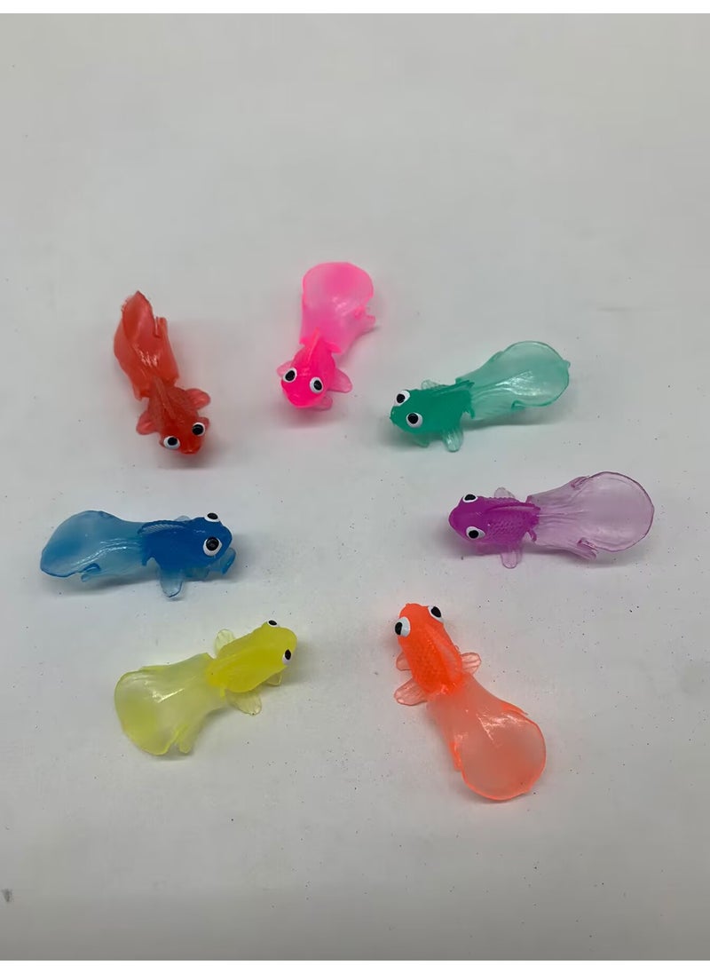 Eco-Friendly TPR Simulated Goldfish Toy 5cm Medium soft goldfish 4.5cm