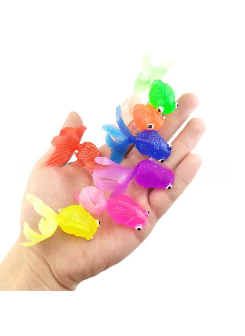 Eco-Friendly TPR Simulated Goldfish Toy 5cm Large soft goldfish 5cm