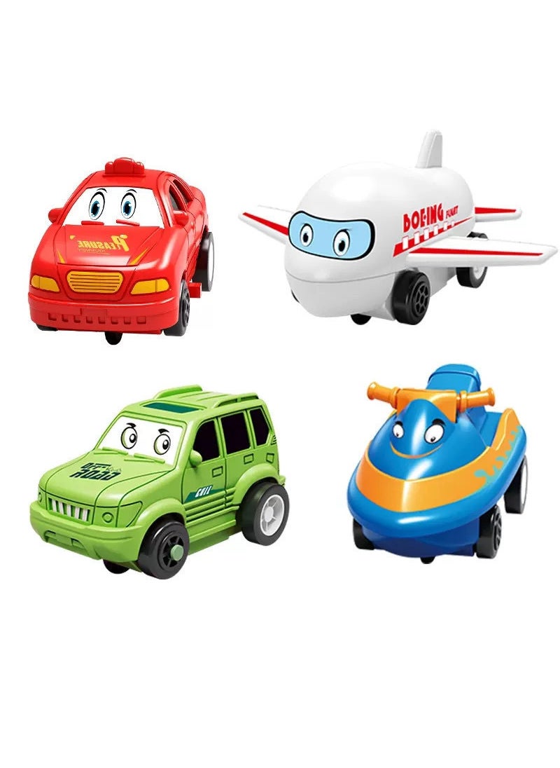 DIY Multifunctional Puzzle Car Toy for Boys 3-6Blue motorboat * 1 [opp bag]] Blue motorboat * 1 [opp bag]]