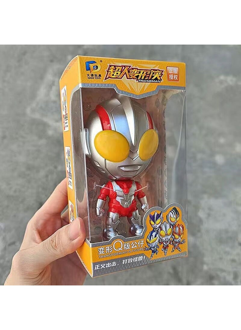 Transforming Ultraman Toy Capsule Figurine for Kids Justice-Captain Universe (boxed)