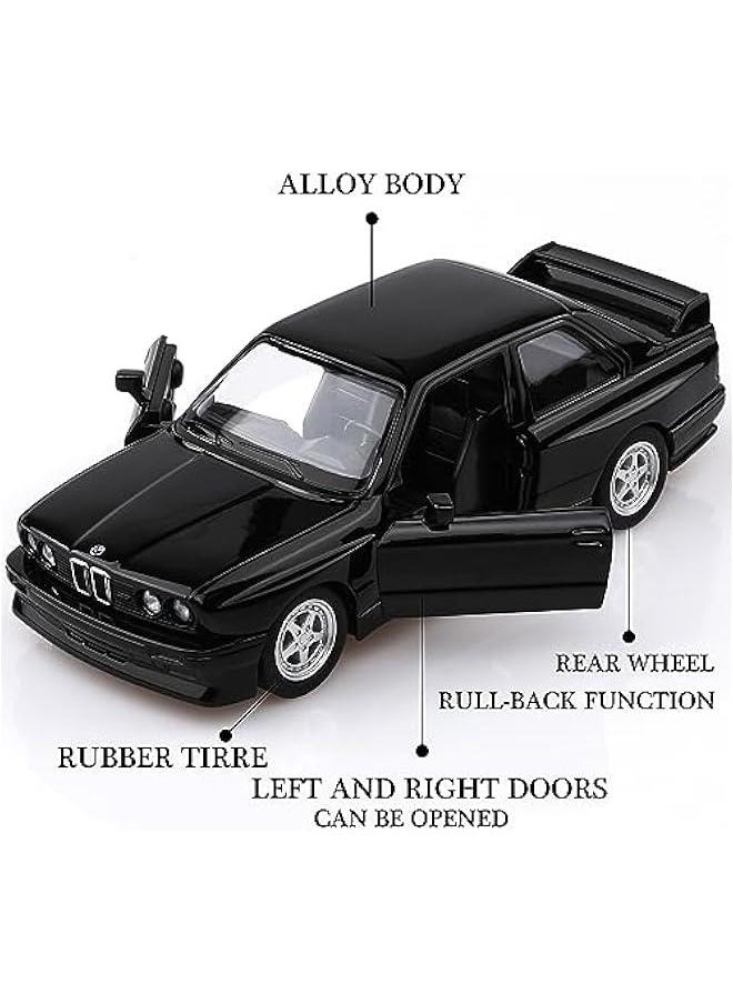 1/36 Scale 1987 BMW M3 Diecast Model Cars,Pull Back Vehicles BMW Toy Cars,Cars Gifts for Boys Girls