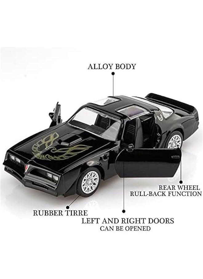 1/36 Scale 1978 Pontiac Firebird Trans Am Diecast Car Models,y and The Bandit Pull Back Toy Cars,Cars Gifts for Boys Girls