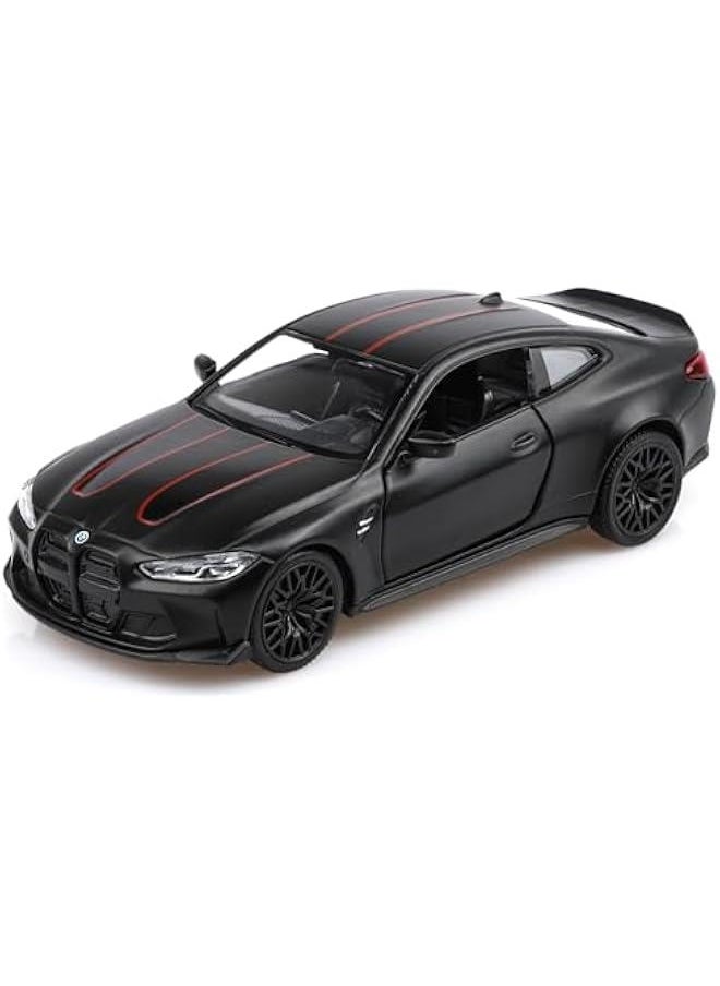 1/36 Scale BMW M4 Diecast Model Cars,Pull Back Vehicles BMW Toy Cars,Cars Gifts for Boys Girls(Black)