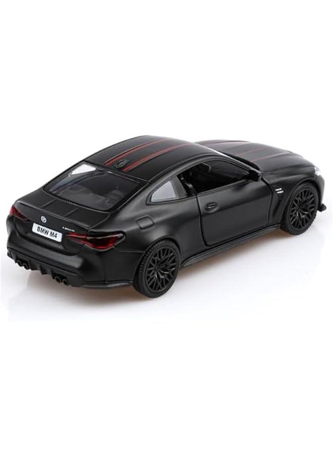 1/36 Scale BMW M4 Diecast Model Cars,Pull Back Vehicles BMW Toy Cars,Cars Gifts for Boys Girls(Black)