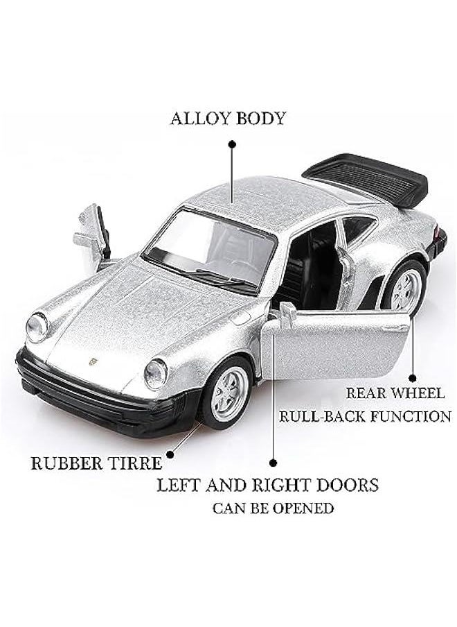 1/36 Scale Porsche 911 Trubo Diecast Car Models,Pull Back Vehicles Porsche 911 Toy Car,Cars Gifts for Boys Girls