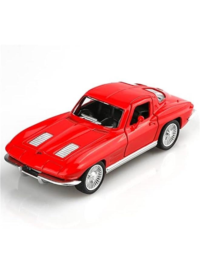 1/36 Scale 1963 Chevy Corvette Diecast Cars Models,Pull Back Vehicles Toy Cars,Cars Gifts for Boys Girls