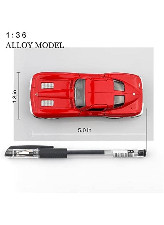 1/36 Scale 1963 Chevy Corvette Diecast Cars Models,Pull Back Vehicles Toy Cars,Cars Gifts for Boys Girls