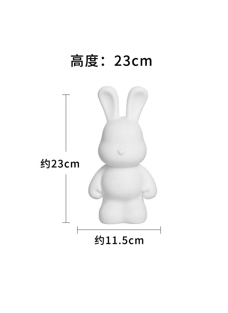 Childrens DIY Graffiti Rubber Bunny Coin Bank23cm fluid rabbit piggy bank 23cm fluid rabbit piggy bank