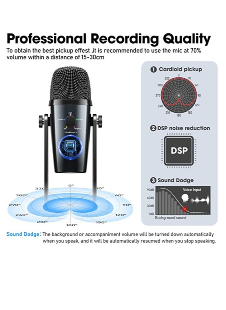 JMARY MC-PW10 USB Studio Condenser Microphone